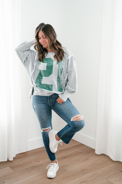 Varsity Vibes Oversized Top