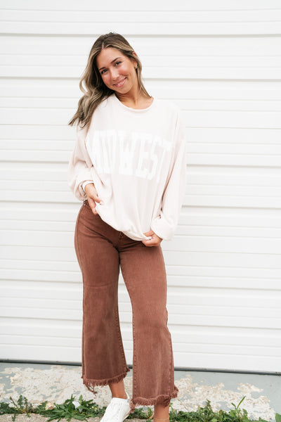Midwest Graphic Ribbed Crewneck