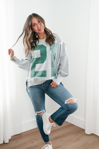 Varsity Vibes Oversized Top