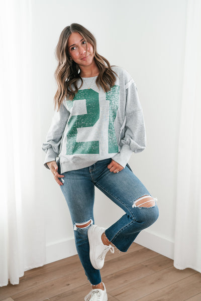 Varsity Vibes Oversized Top