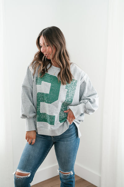 Varsity Vibes Oversized Top