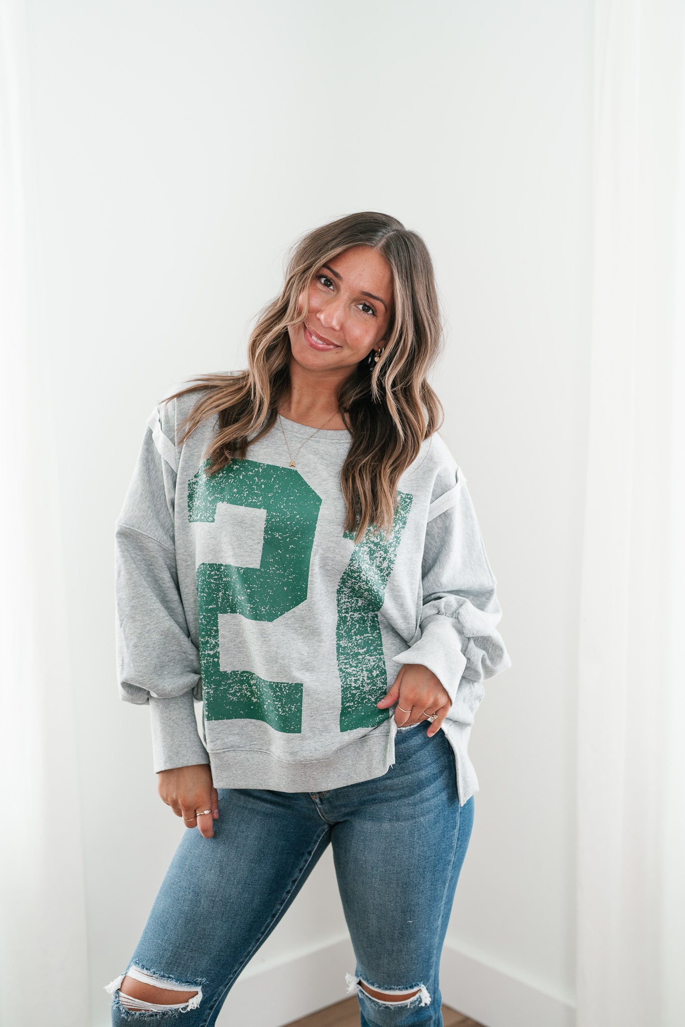 Varsity Vibes Oversized Top