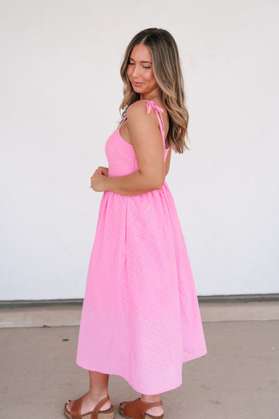 Romantic Feels Eyelet Maxi Dress