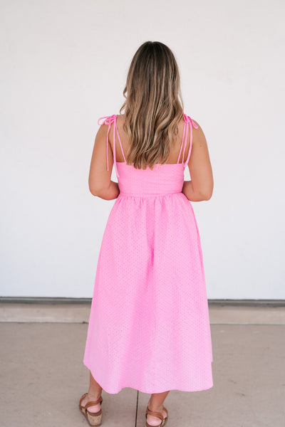Romantic Feels Eyelet Maxi Dress