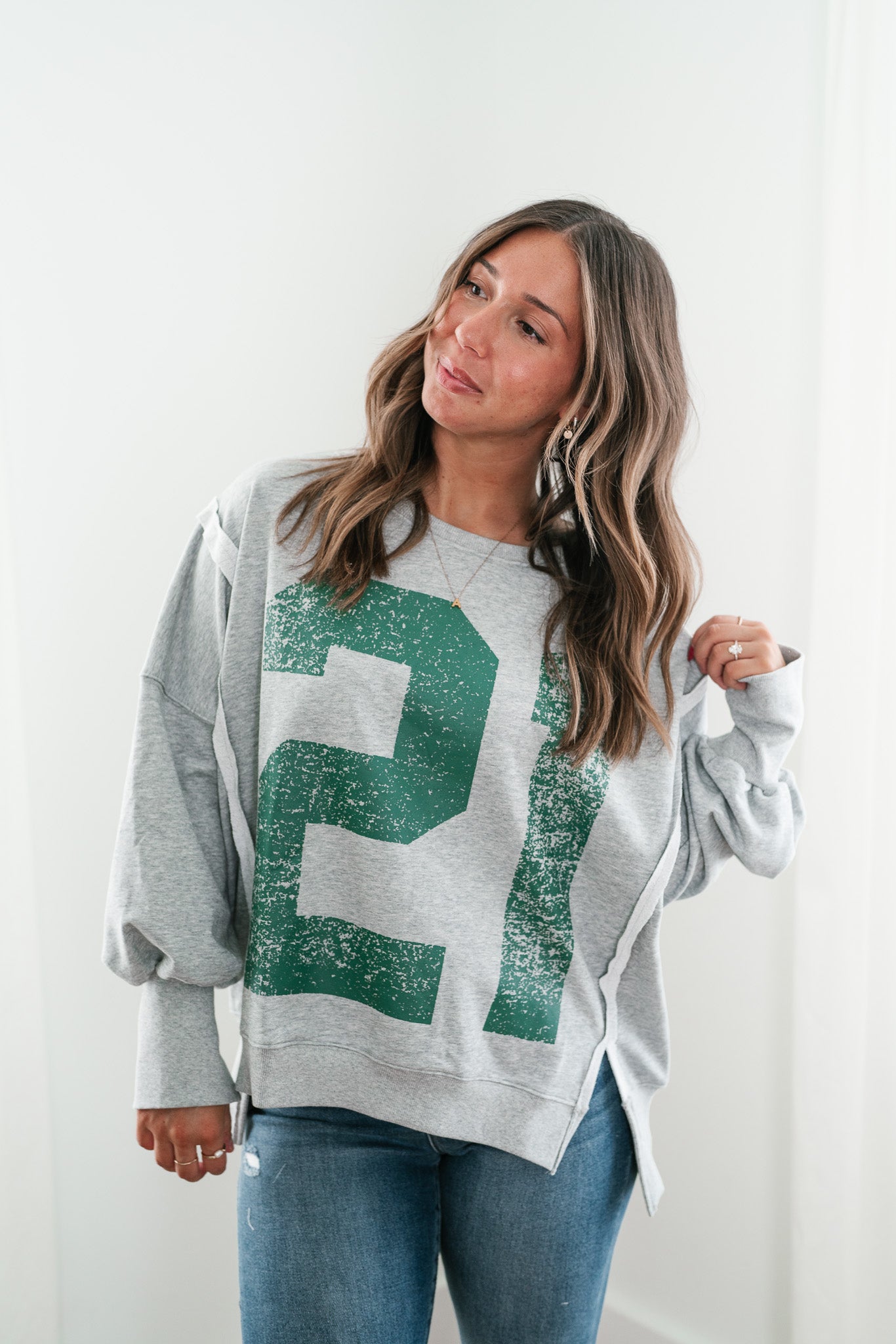 Varsity Vibes Oversized Top