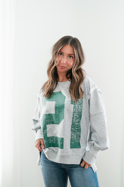 Varsity Vibes Oversized Top