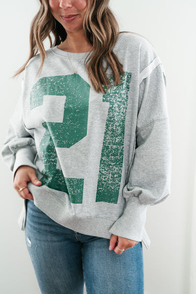 Varsity Vibes Oversized Top