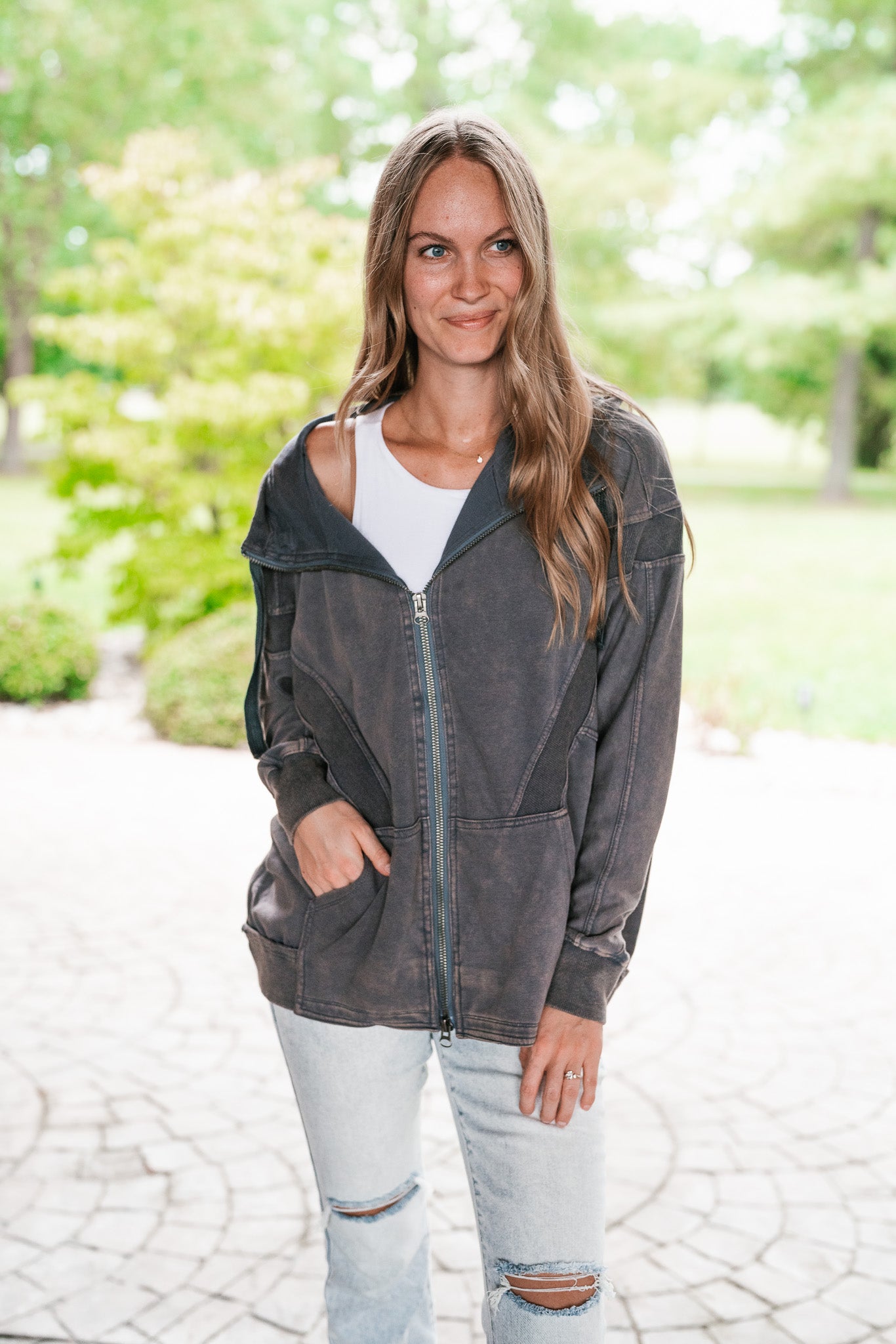 Late Summer Nights Zip Up Hoodie