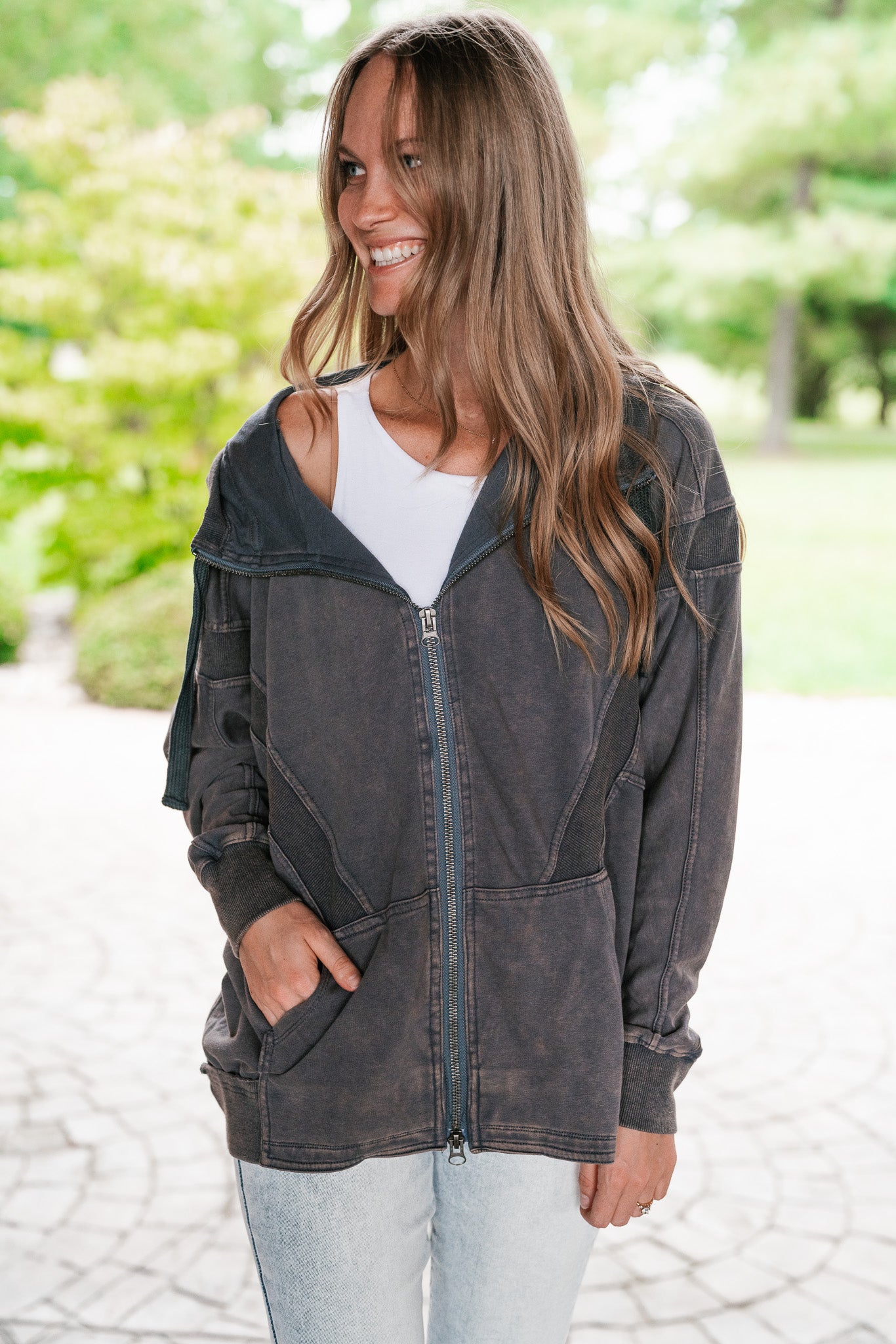 Late Summer Nights Zip Up Hoodie