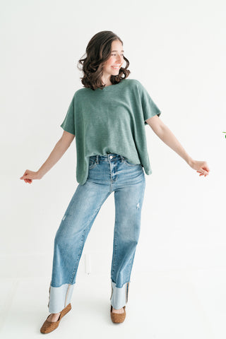 Pure Ease Relaxed Top - Deep Teal
