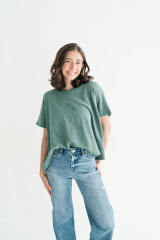 Pure Ease Relaxed Top - Deep Teal
