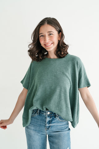 Pure Ease Relaxed Top - Deep Teal