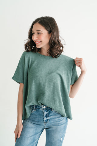 Pure Ease Relaxed Top - Deep Teal