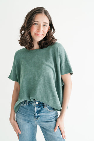 Pure Ease Relaxed Top - Deep Teal