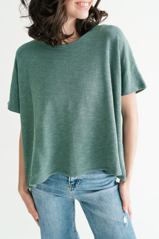 Pure Ease Relaxed Top - Deep Teal
