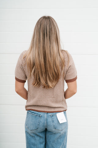 Park Avenue Gingham Tie Sweater