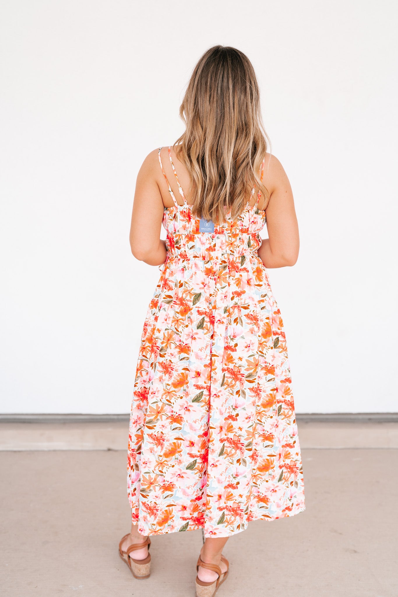 Fresh Bloom Floral Midi Dress