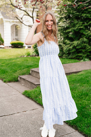 Pure Joy Tiered Midi Dress