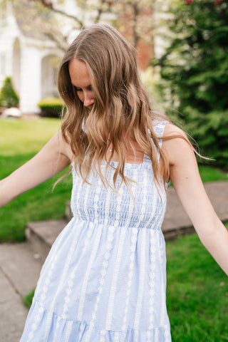 Pure Joy Tiered Midi Dress
