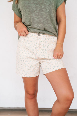 Bluebells Floral Relaxed Shorts