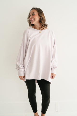 Effortless Comfort Oversized Knit Pullover Top