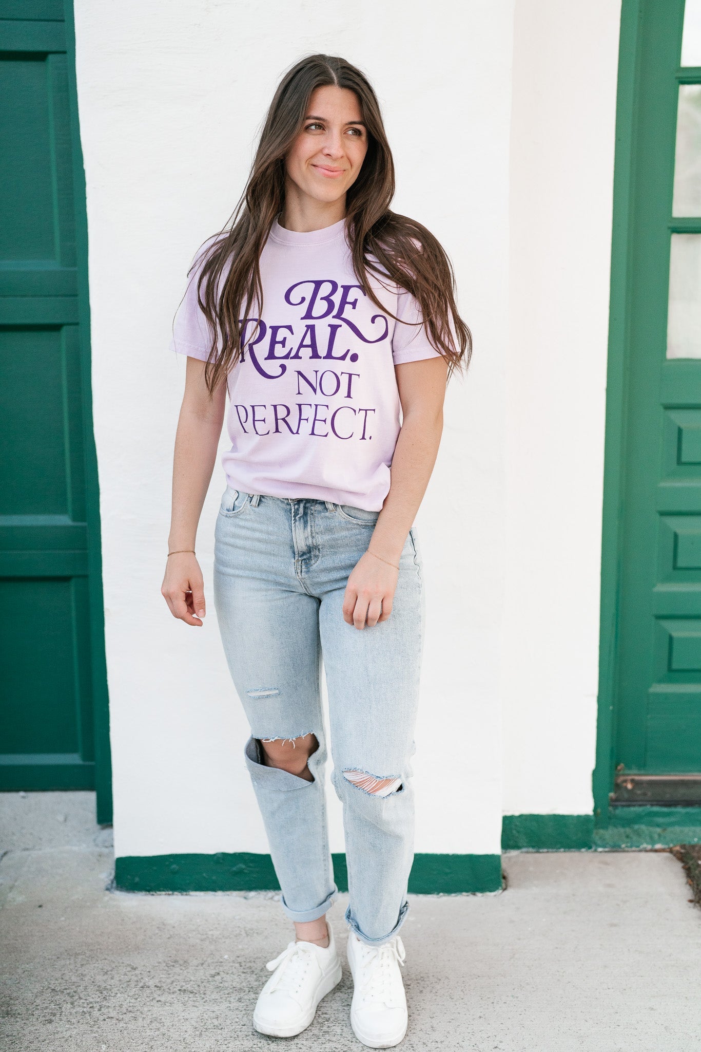 "Be Real Not Perfect" Graphic Tee