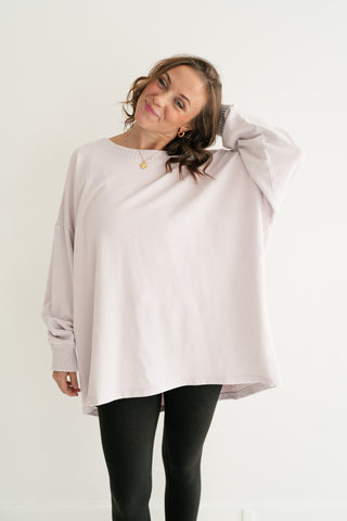 Effortless Comfort Oversized Knit Pullover Top