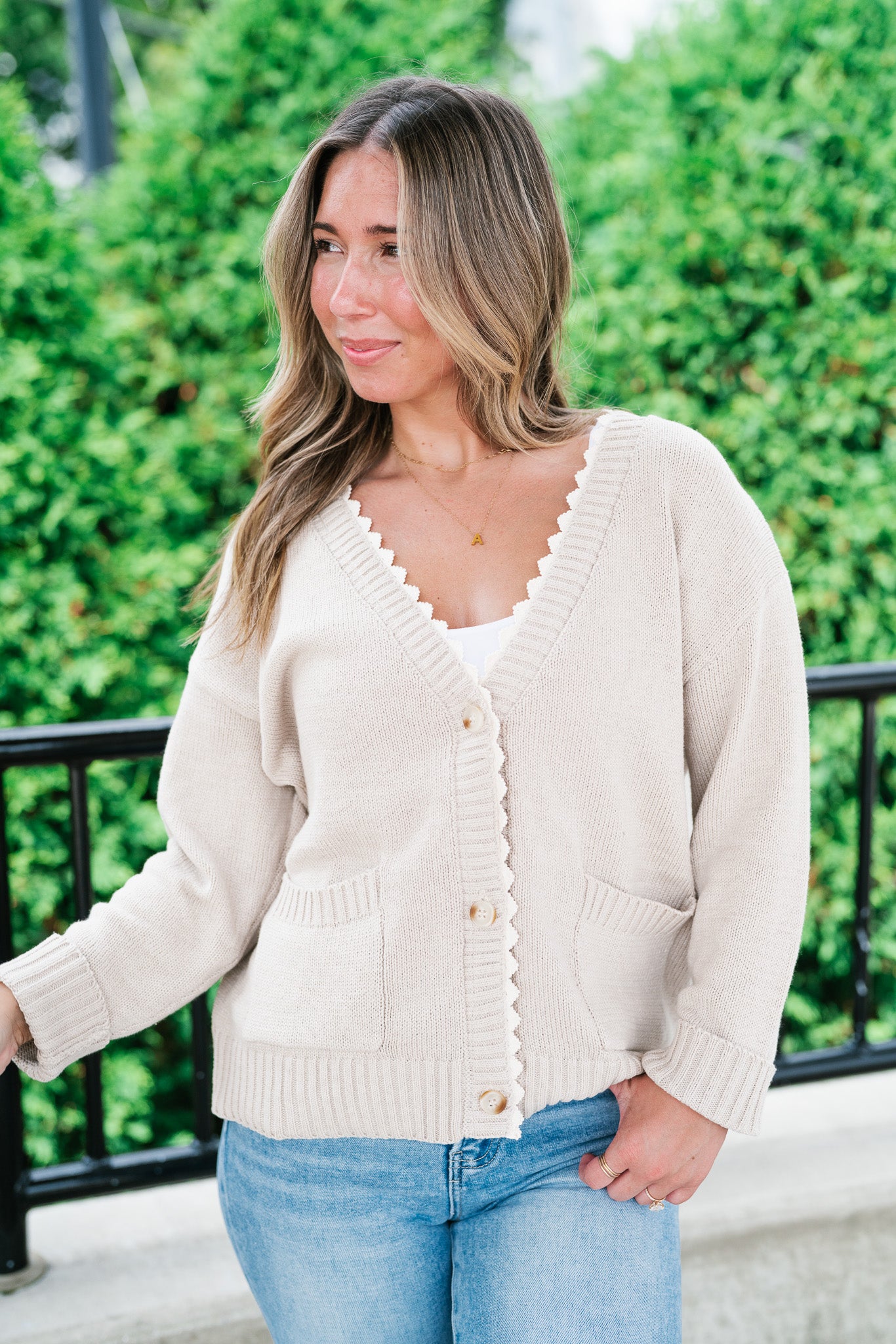 Laced In Comfort Button Up Cardigan