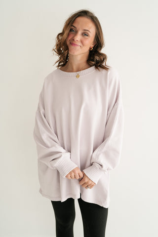 Effortless Comfort Oversized Knit Pullover Top