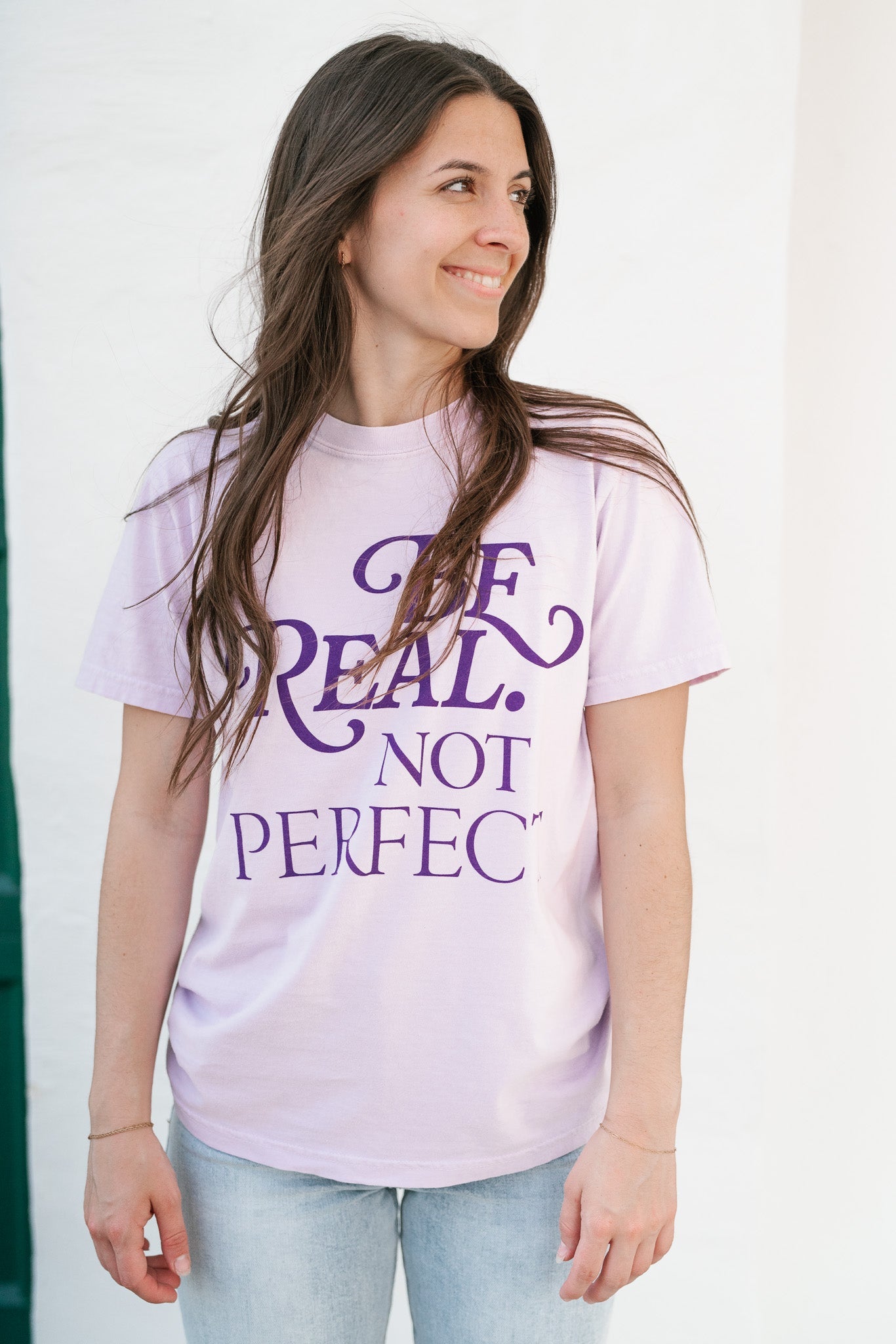 "Be Real Not Perfect" Graphic Tee