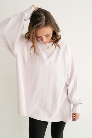 Effortless Comfort Oversized Knit Pullover Top