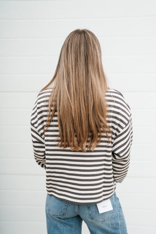 Emery Striped Long Sleeve Top