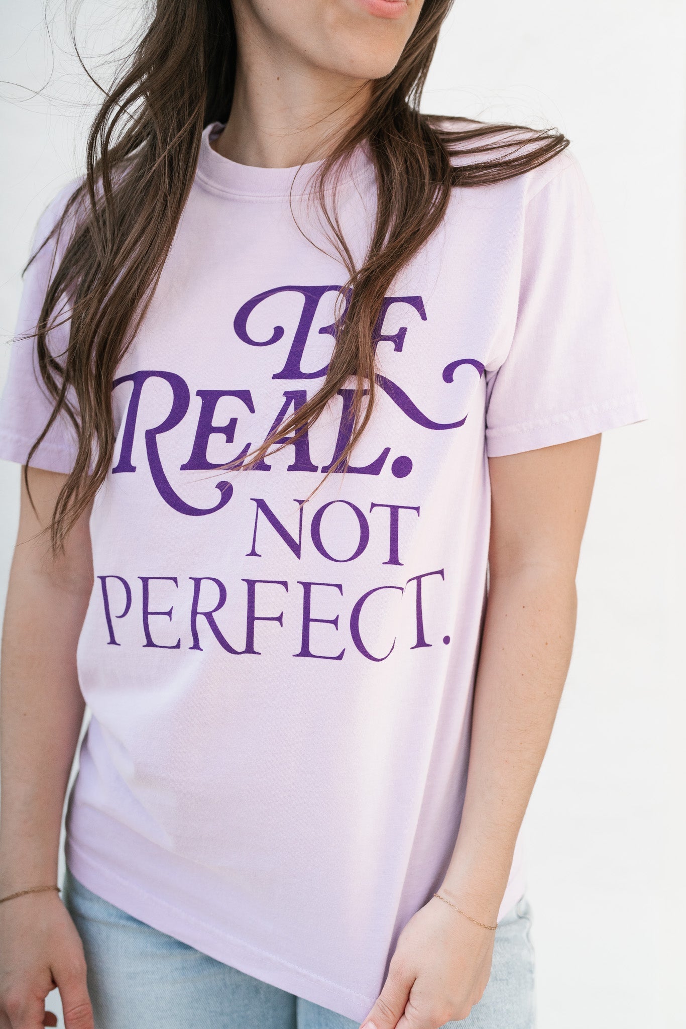 "Be Real Not Perfect" Graphic Tee