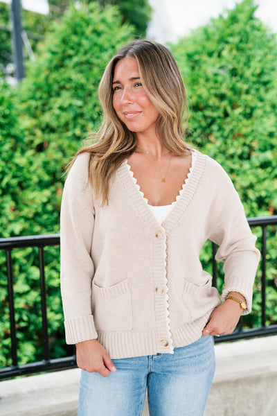 Laced In Comfort Button Up Cardigan