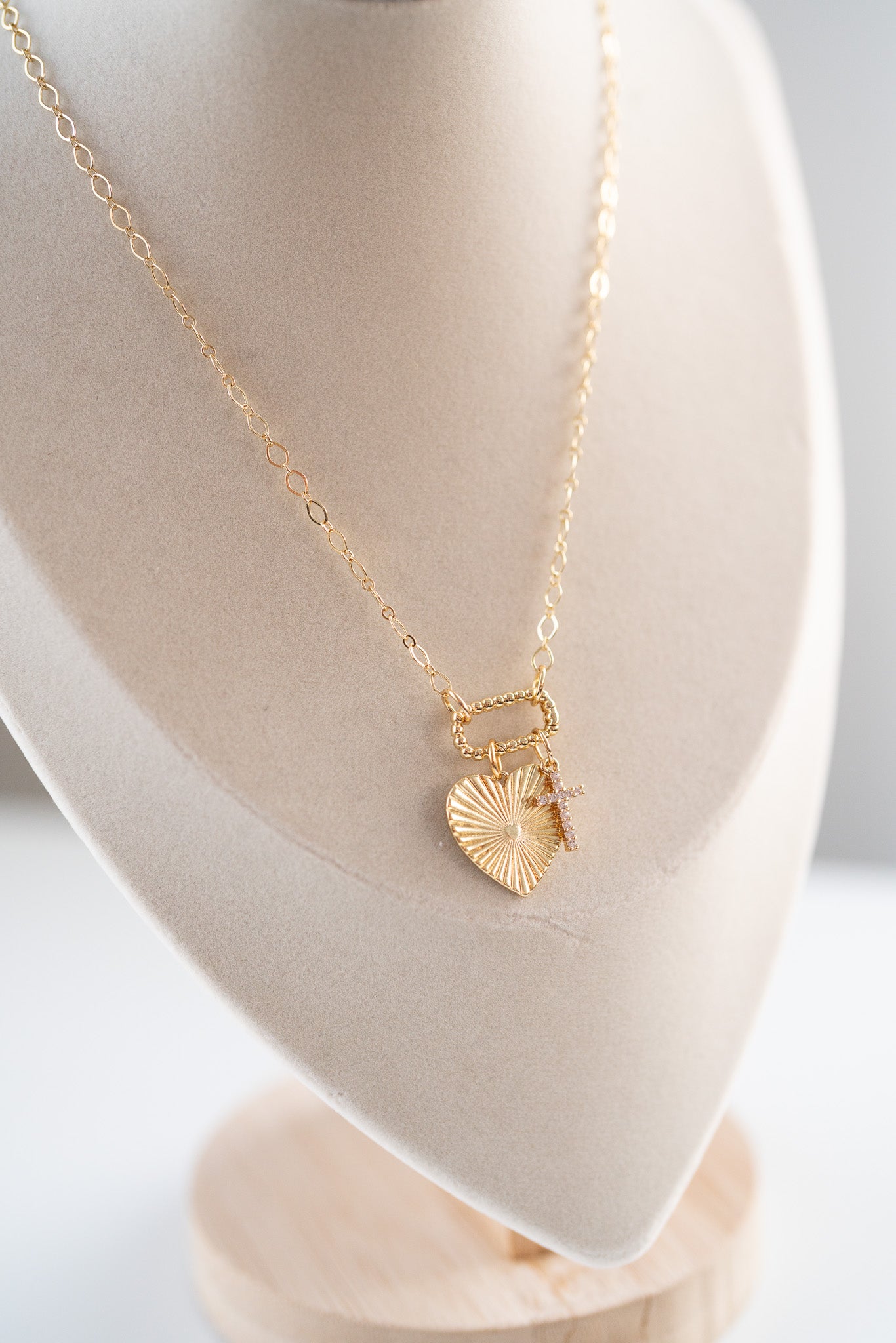 Radiant Heart Charm Necklace