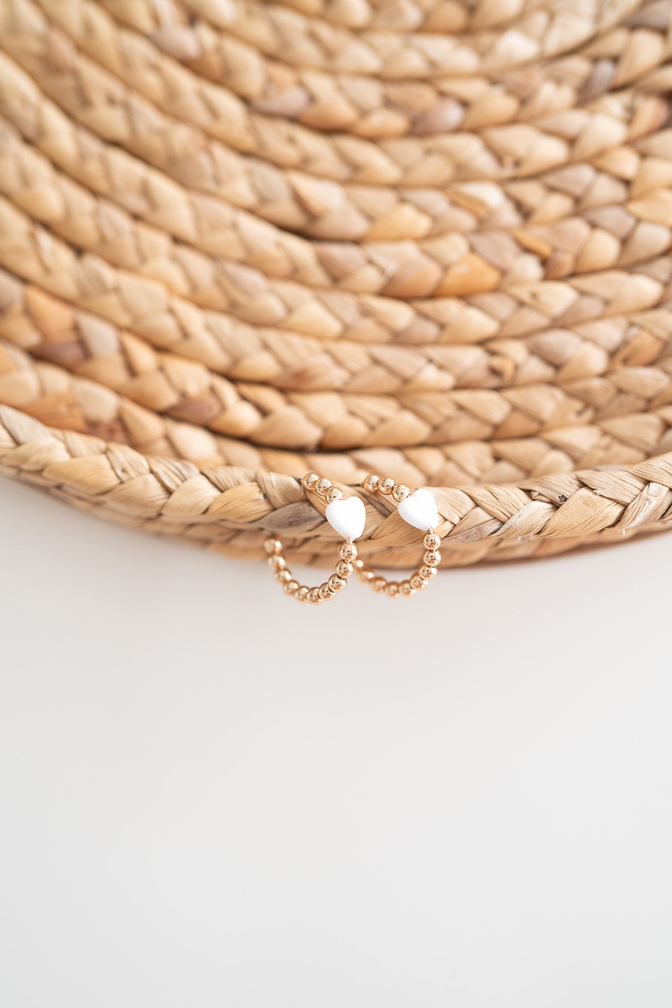 Golden Bead Hoops