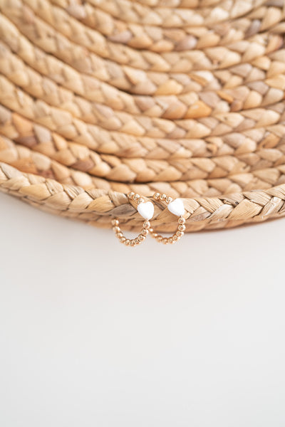 Golden Bead Hoops