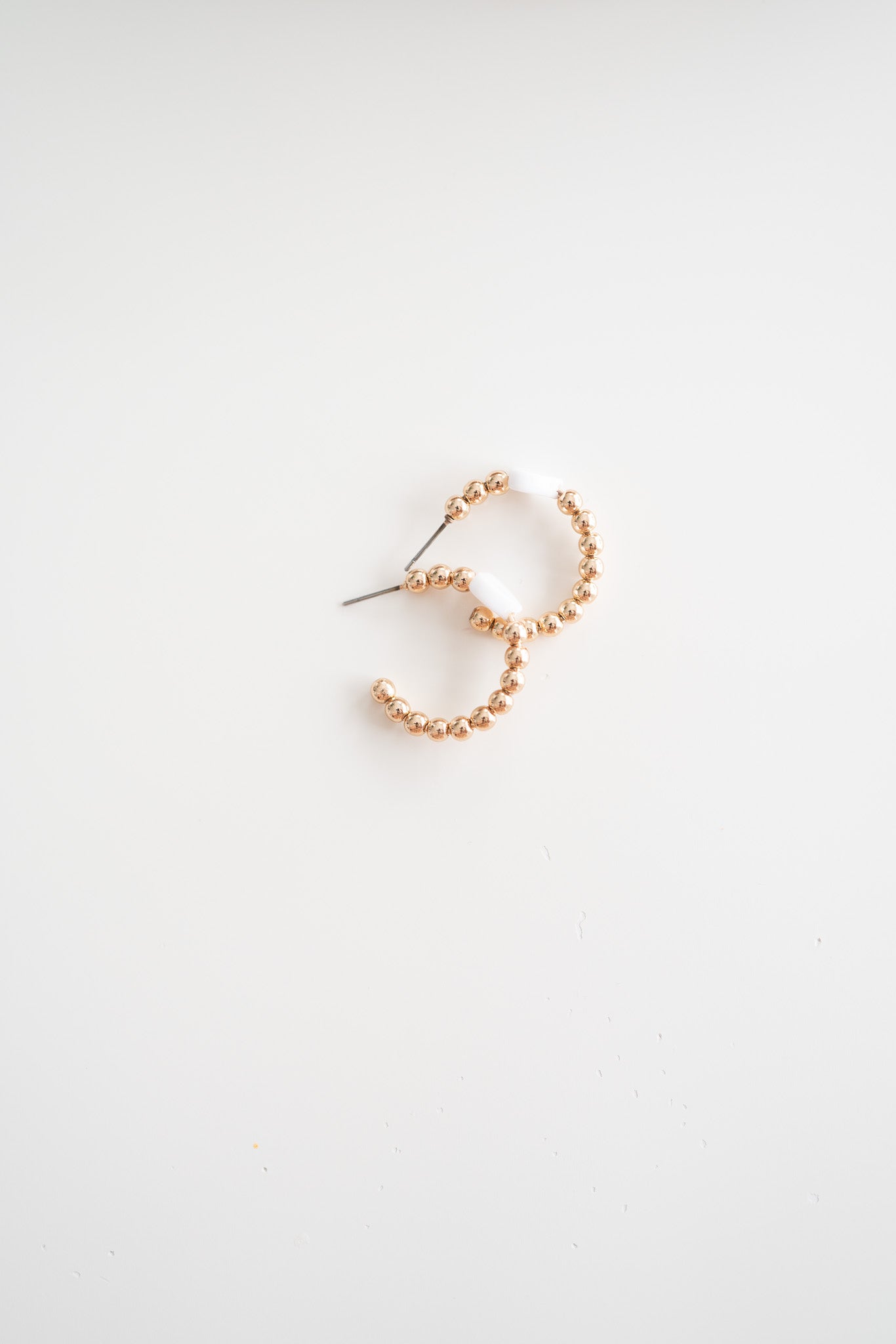 Golden Bead Hoops