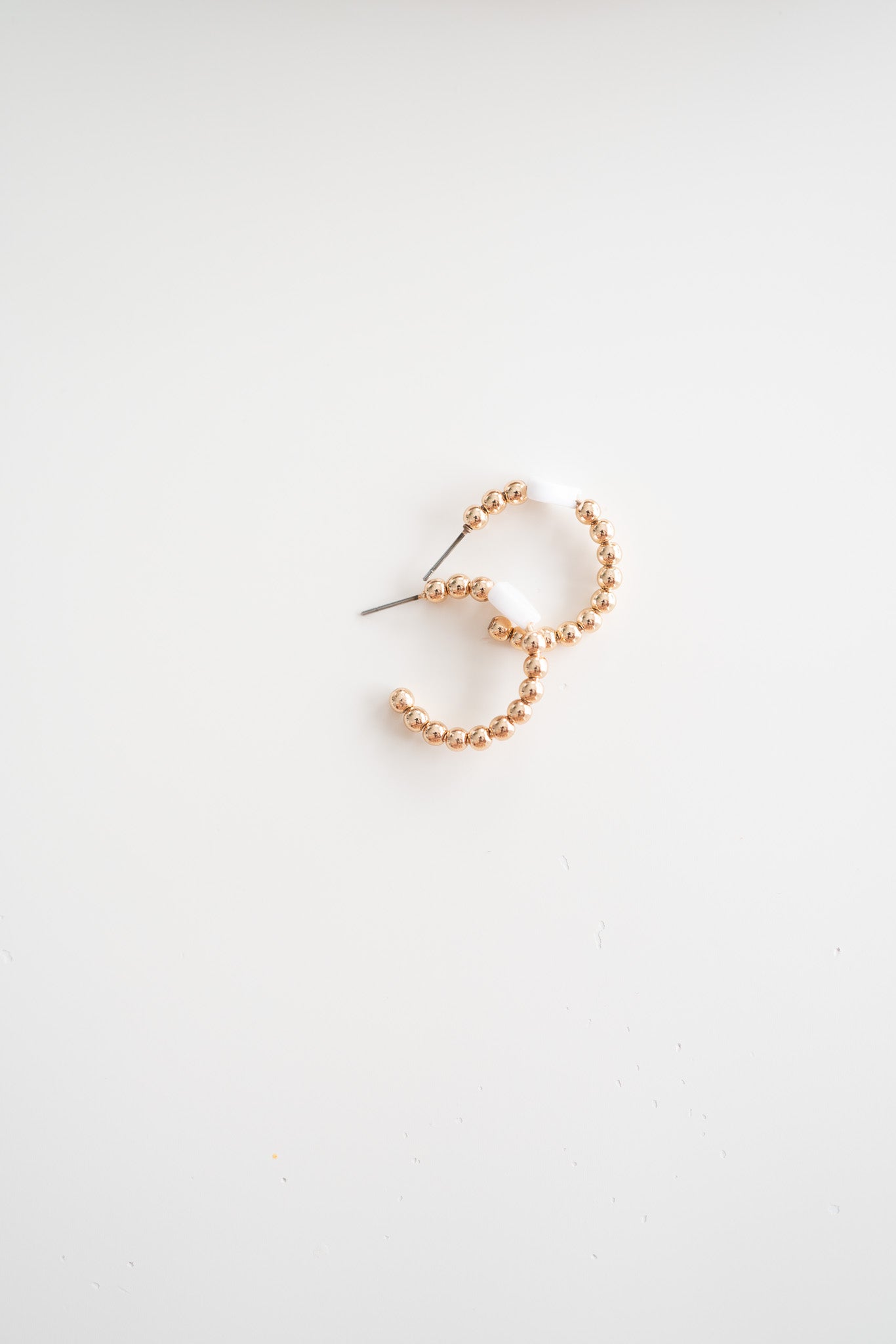 Golden Bead Hoops