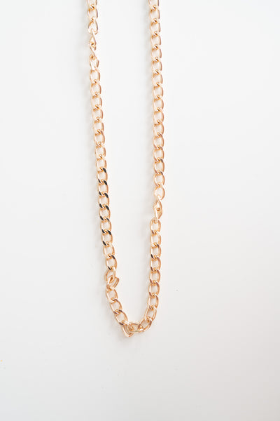 Curb Chain Gold Necklace