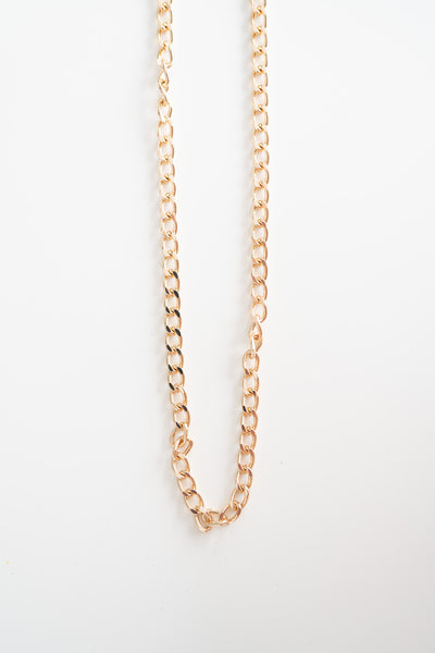 Curb Chain Gold Necklace