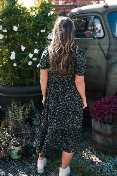 Moon Floral Tiered Dress