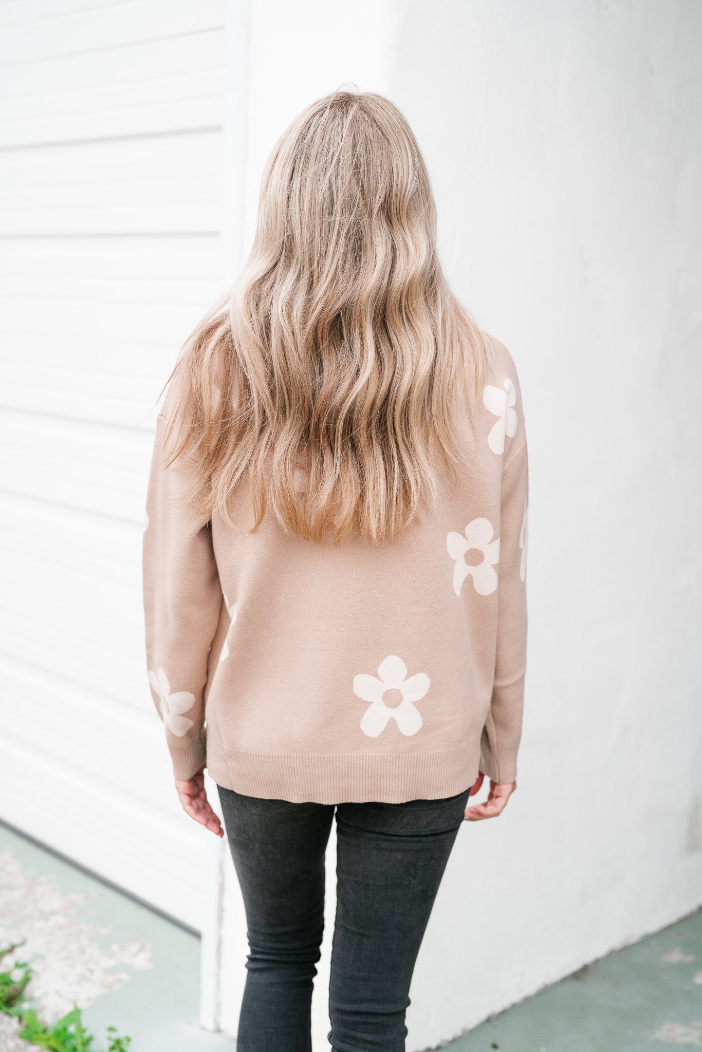 Sweet In Daisies Knit Sweater