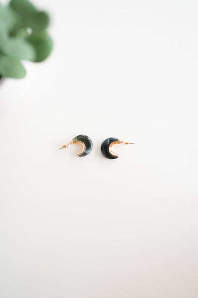 Maryann Black and Gold Earrings