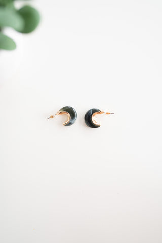 Maryann Black and Gold Earrings
