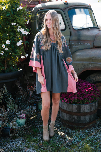 Boho Chic V Neck Tunic