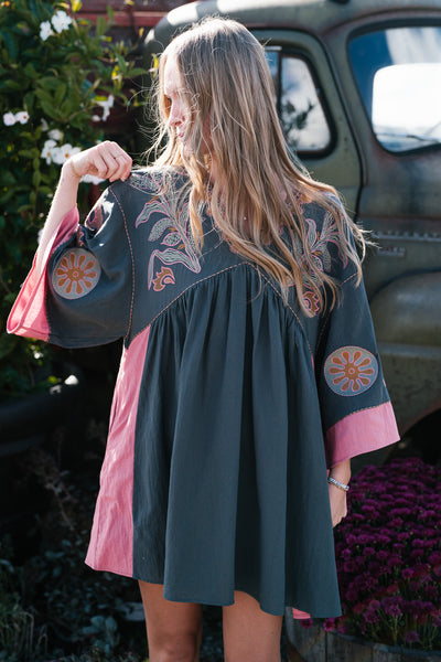 Boho Chic V Neck Tunic