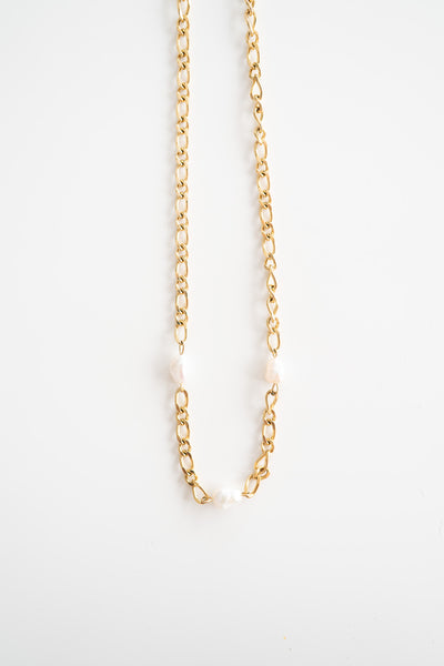 Three Pearl Gold Chain