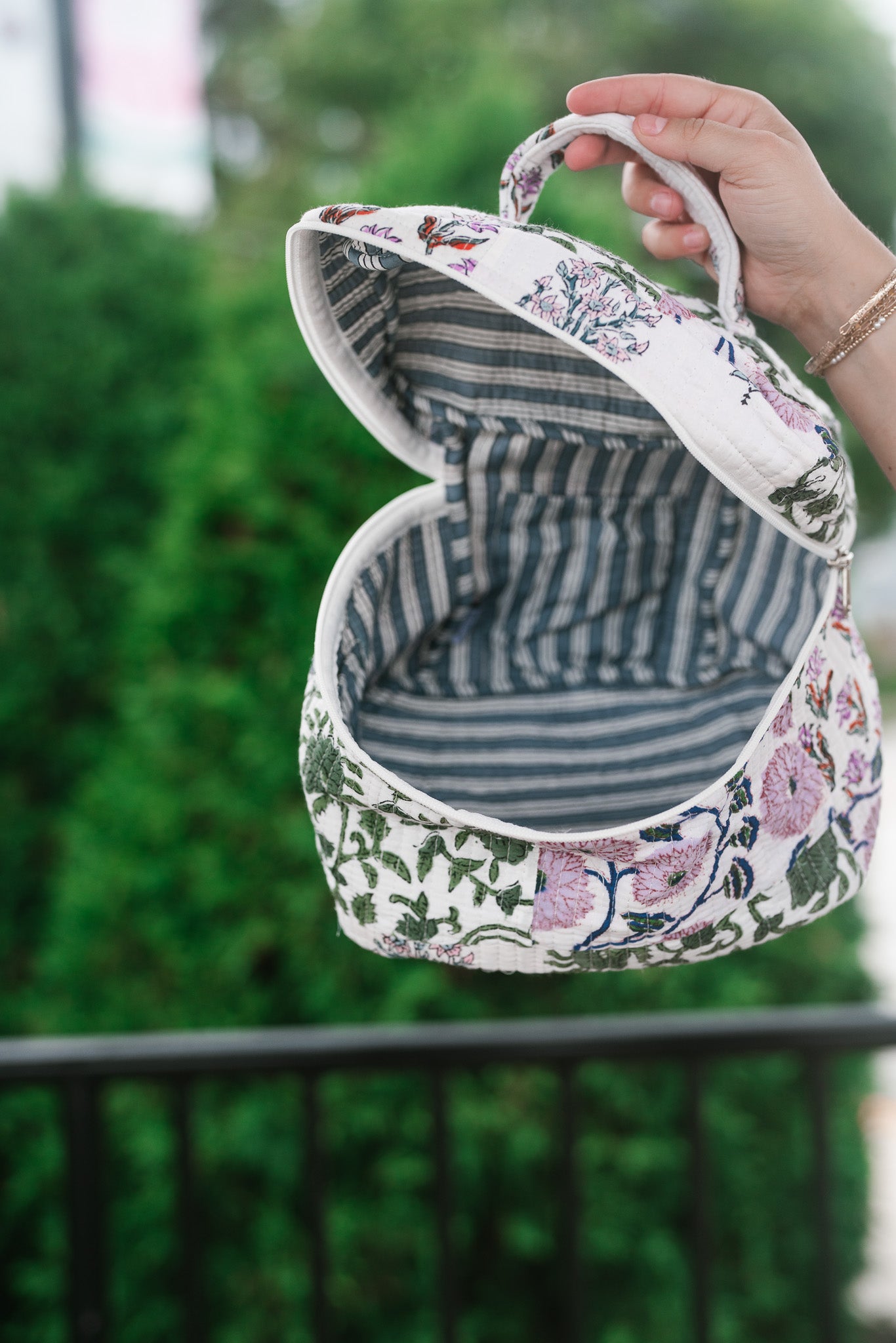 Lavender Fields Patchwork Make Up Bag