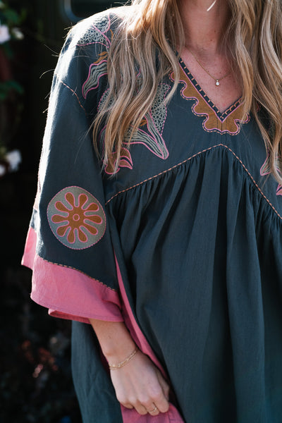 Boho Chic V Neck Tunic